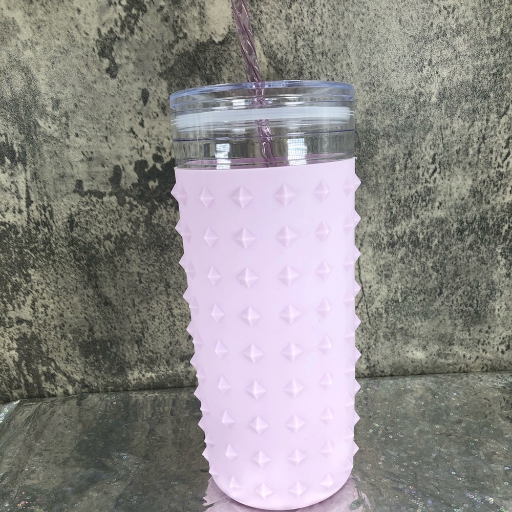 Cute 34oz Purple Spike Sleeved Tumbler